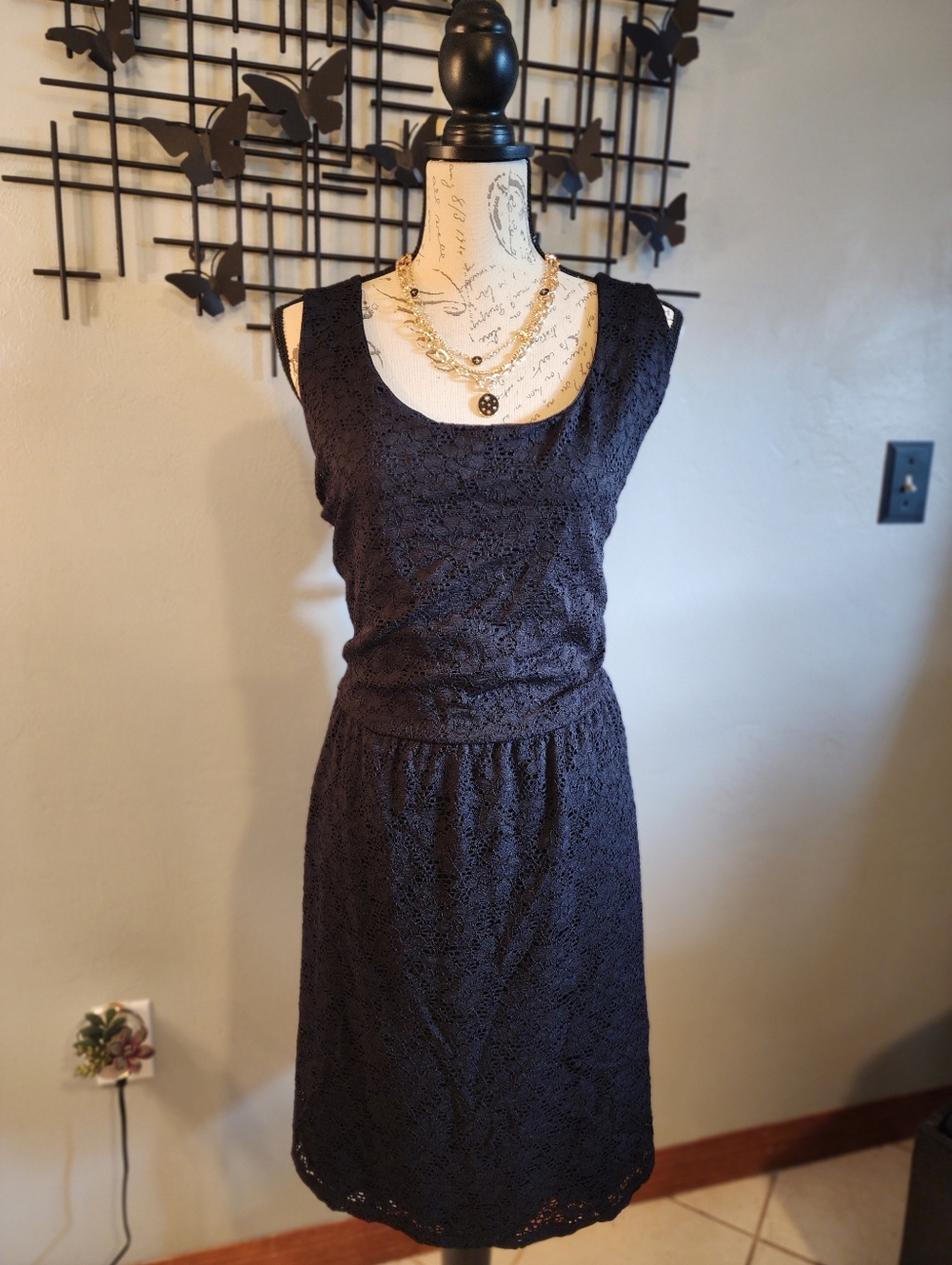 Ambiance Black Lace Mini Dress